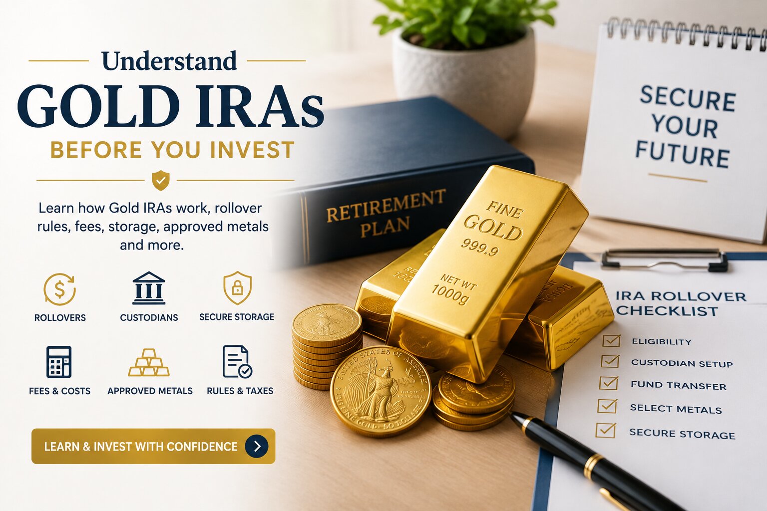 Gold IRA rollover fees storage and retirement planning guide